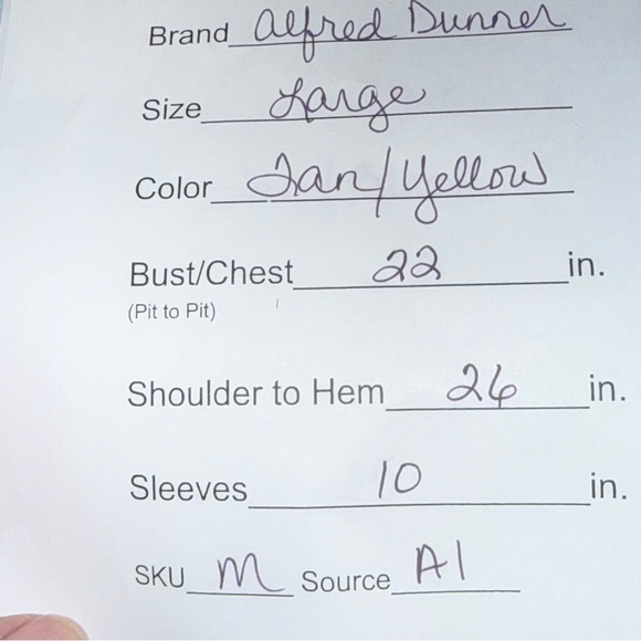 Alfred Dunner Pale Yellow/Tan Cable Knit Short Sleeve Sweater Top L - Picture 7 of 7